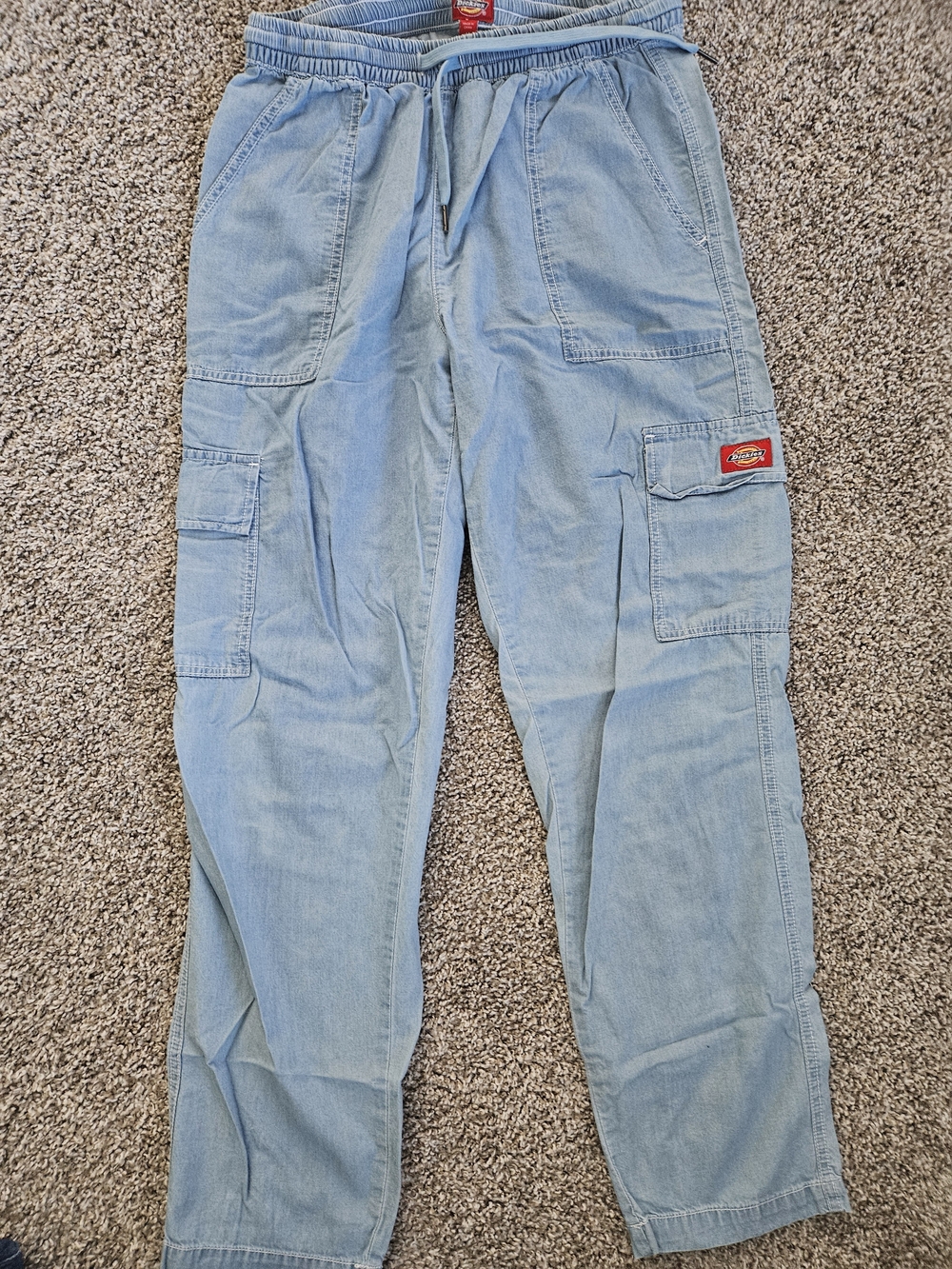 Dickies Light Blue Cargo Lightweight Jeans